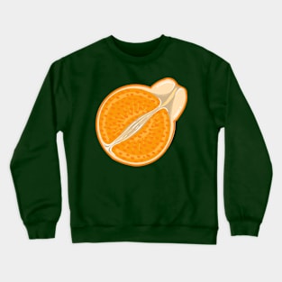 Sumo Orange Slice Graphic Fresh and Zesty Citrus Vibes for Summer Crewneck Sweatshirt